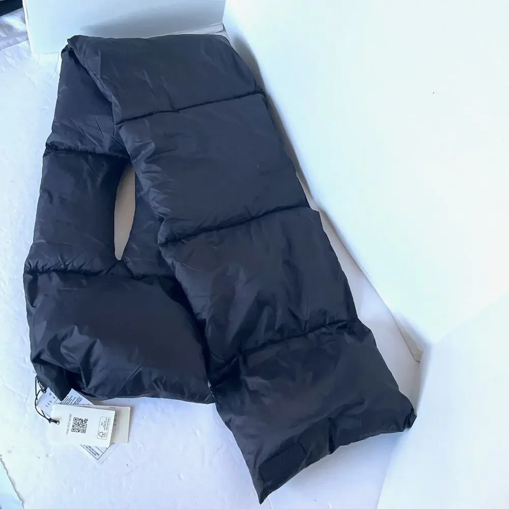 Ted Baker Marjey Black Quilted Puffer Scarf Unisex